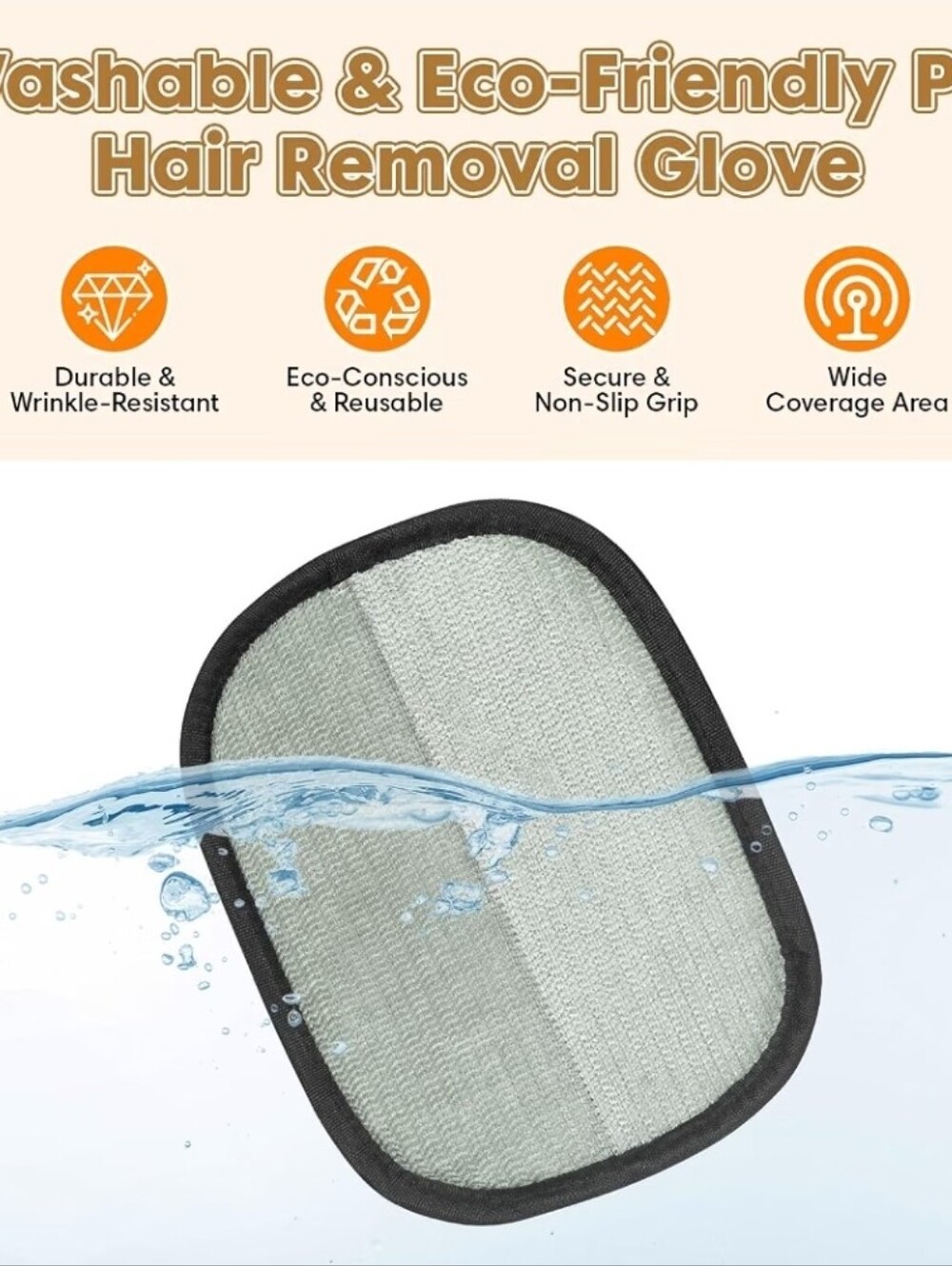 2 PACK- Pet Hair Remover Glove, Electrostatic Laundry Fur Remover, Multi-Surface - Picture 7 of 7